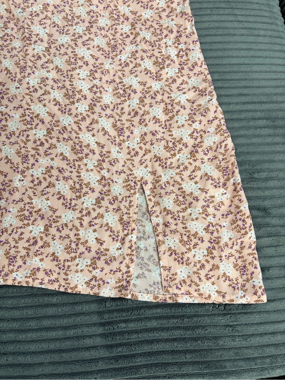 Aeropostle Floral Slip Dress - Pink Floral - Picture 3 of 7